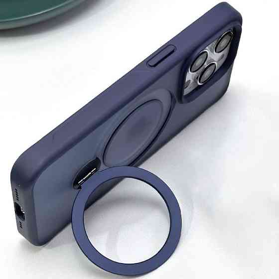 TPU+PC чехол Metal Buttons with MagSafe Colorful HQ Ring для Apple iPhone 14 Pro Max (6.7") Херсон