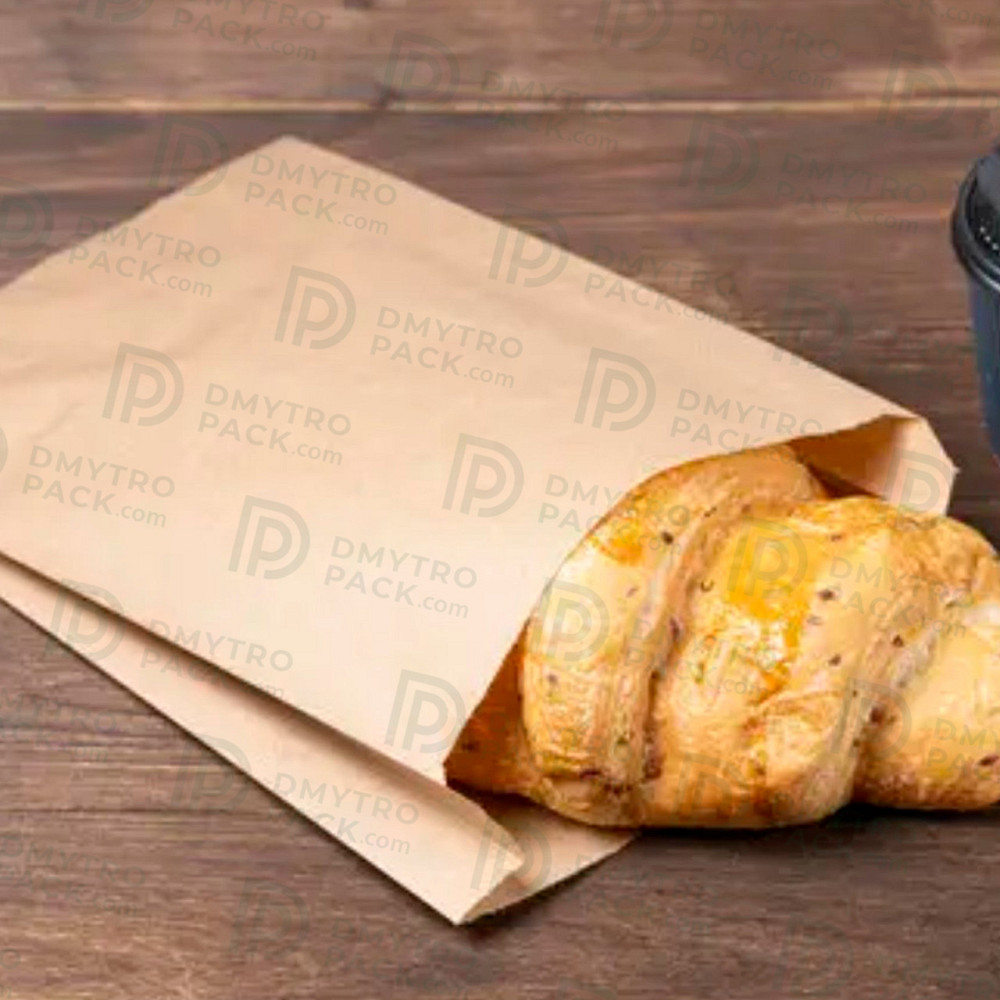 Пакет Саше 280х140х50 мм крафтовый бумажный бурый Херсон - зображення 8