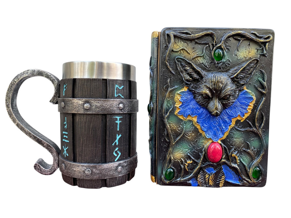 Подарочный набор Кухоль 3 Скандинавские Руны и Блокнот 3 «Лесной Гримуар Лисы» Київ - зображення 3