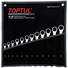 Набор комбинированных ключей трещоточных TOPTUL 8-19мм 12ед. в чехле GPAQ1202 Харків