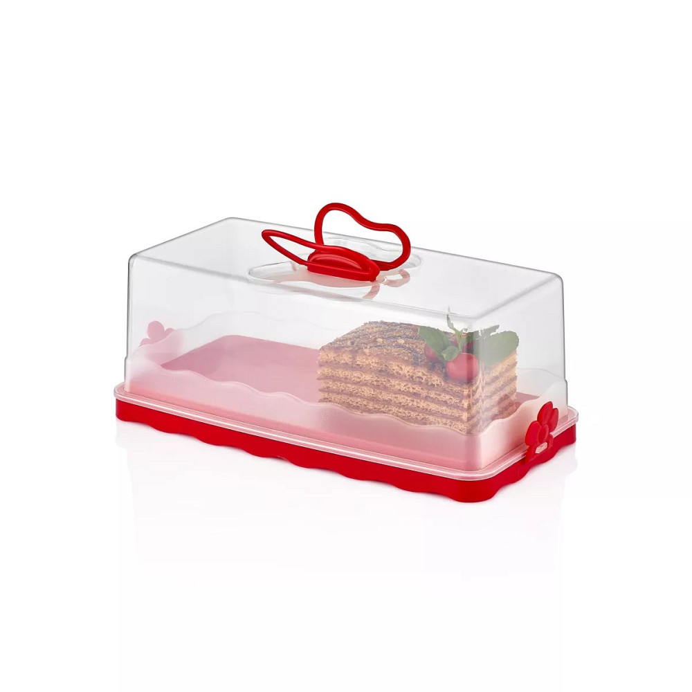 Тортівниця з кришкою прямокутна Gustо GT-575 33.5х17х12.5 см Київ - зображення 1