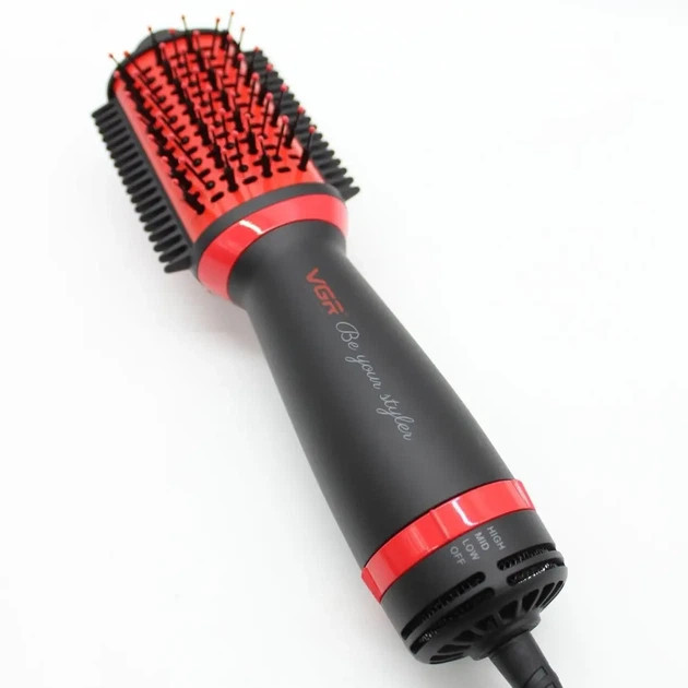 Фен-щетка VGR V-415 1000 Вт красный Київ - зображення 9