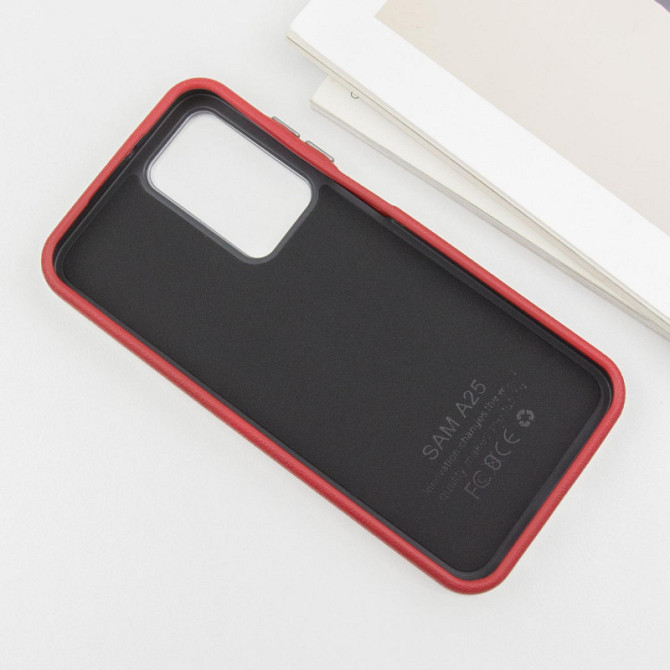 Кожаный чехол Leather Case Metal Buttons для Samsung Galaxy A25 5G Херсон - изображение 4