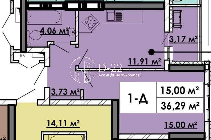 продажа 1-к квартира Киев, Дарницкий, 30000 $ Киев - изображение 10