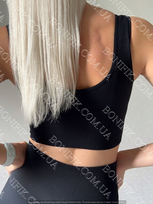 Женский бесшовный топ на широкой бретели Top Rib Кривий Ріг - зображення 5