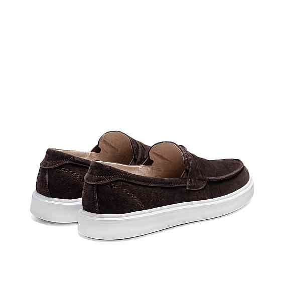 Мужские кожаные лоферы Urban Style Chocolate Київ