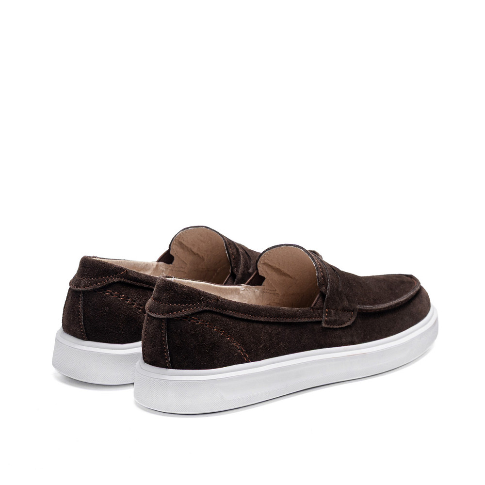 Мужские кожаные лоферы Urban Style Chocolate Київ - зображення 2