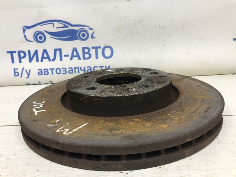 Диск тормозной передний Hyundai Tucson JM 2.0 DIESEL D4EA 2004 (б/у) Київ - зображення 3