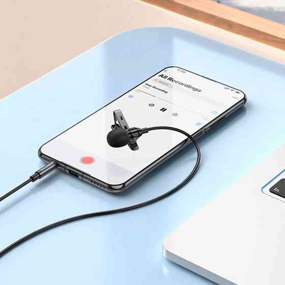 Микрофон петличный Borofone BFK11 Elegant lavalier 3.5mm (2m) Херсон