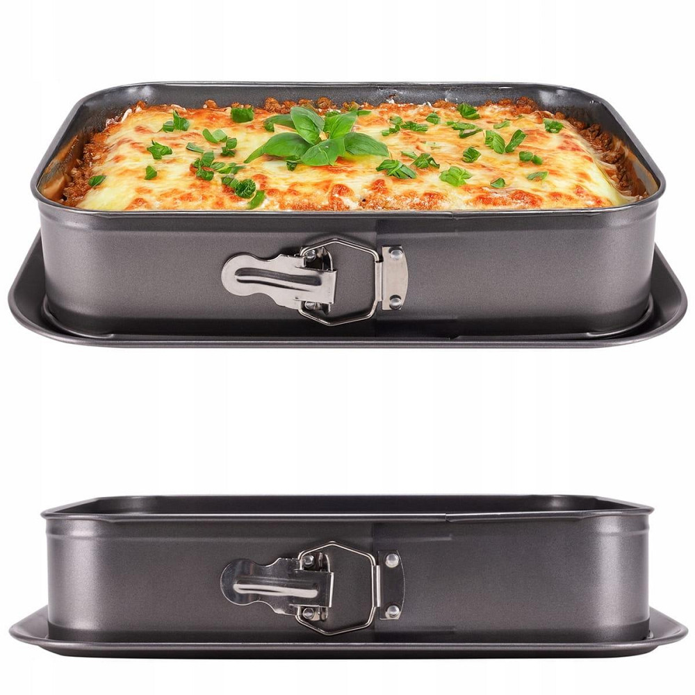 Форма для запекания Kamille 39.5*28*8см из углеродистой стали прямоугольная серая КМ6040 Одесса - изображение 3