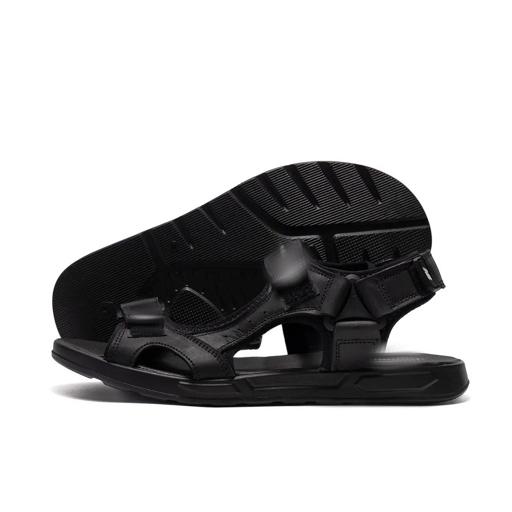 Мужские кожаные сандалии NB Black Київ - зображення 1