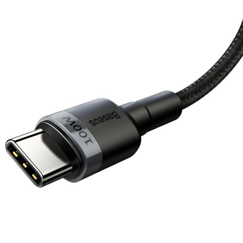 Дата кабель Baseus Cafule Type-C to Type-C PD2.0 100W (2m) (CATKLF-AL) Херсон - зображення 3