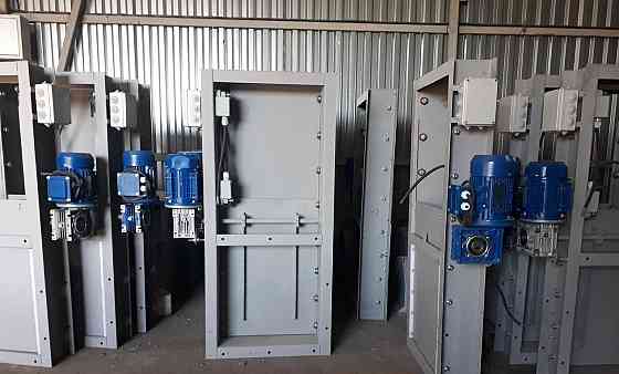 Задвижка реечная с электроприводом  370*370  0,37 кВт  шибер нории , шиберный затвор  Доступные цены Киев