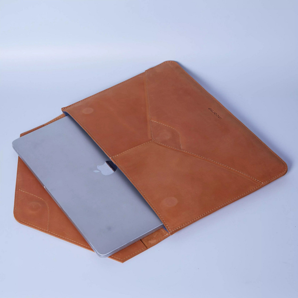 Чехол для ноутбука винтажный Incarne Message MacBook Pro 13" 2016-2025 message-cognac-vintage-pro-13 Київ - зображення 7