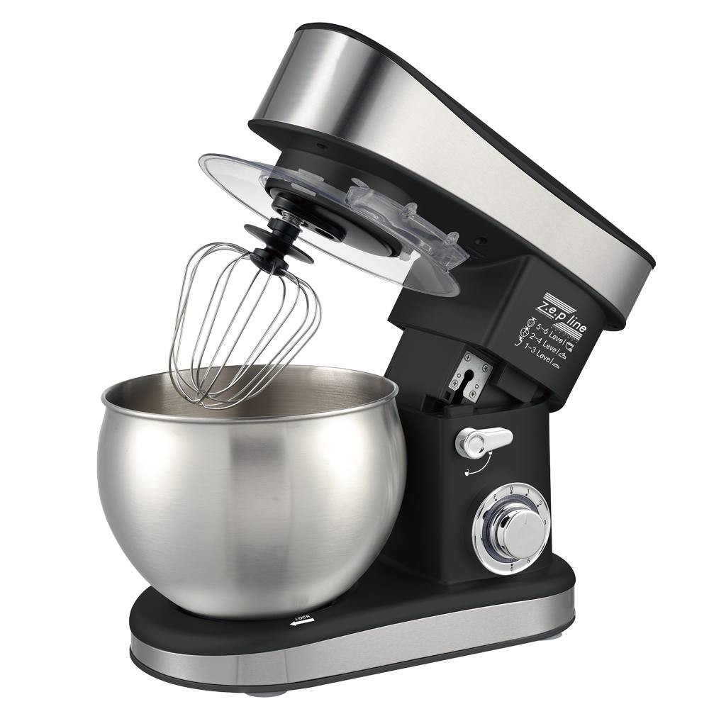 Тестомес миксер 4 в 1 Zepline ZP-137 Black 3500 Вт 7 л черный Київ - зображення 2