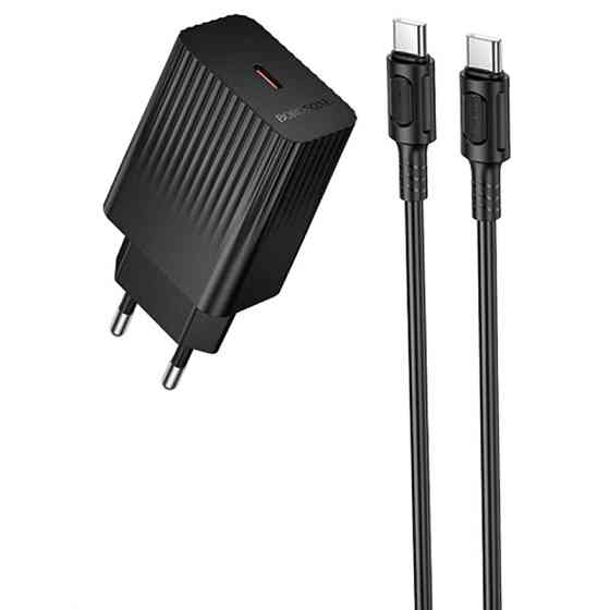 СЗУ Borofone BAS75A Source PD30W (1USB-C) + кабель Type-C to Type-C Херсон