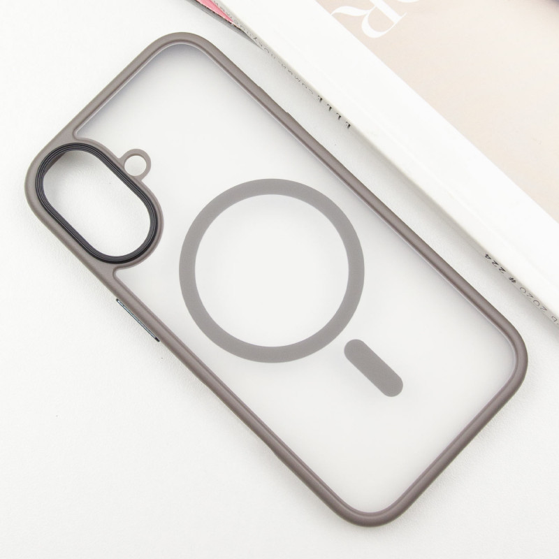 TPU+PC чехол Metal Buttons with Magnetic Fit для Apple iPhone 16 (6.1") Херсон - зображення 2