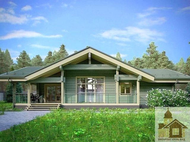 Купити зруб дерев’яного будинку «Верховіття» Одеса - зображення 1