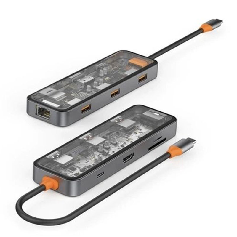 Переходник HUB WIWU Cyber hub CB008 8 in 1 Херсон - зображення 2