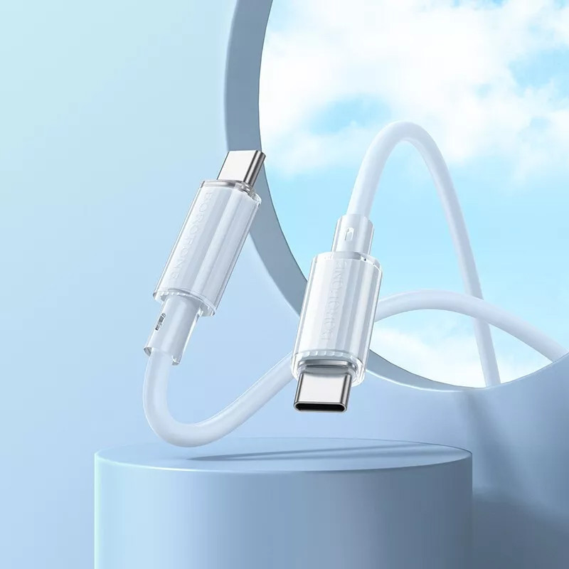 Дата кабель Borofone BX112 Lemon Type-C to Type-C 60W (1m) Херсон - изображение 5