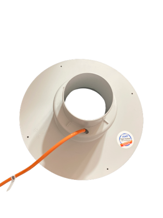 S-Gully PVC DN100 Покрівельна ПВХ-воронка з підігрівом Вишневе