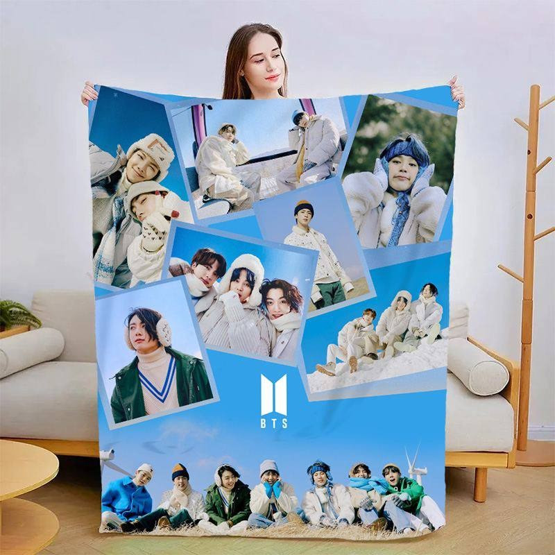 Плед 3D новорічний Зимовий BTS №1 3181_B 15379 135х160 см Київ - зображення 1