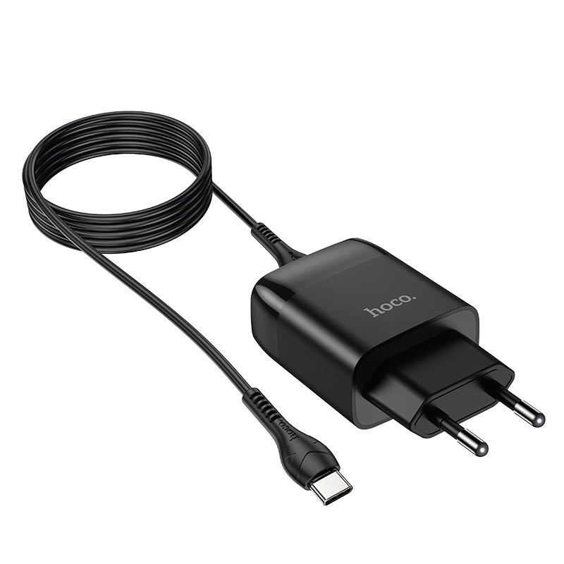 СЗУ Hoco C72Q Glorious QC3.0 18W (1USB-A) + кабель USB to Type-C Херсон - зображення 3