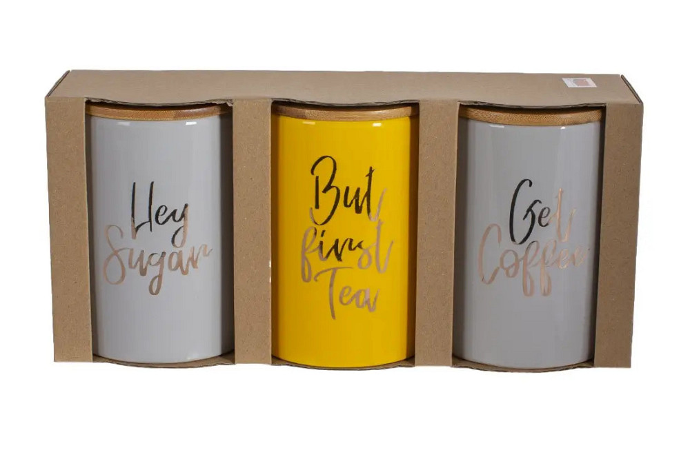 Набір банок для зберігання Bona Di 304-989 800 мл 3 предмети Киев - изображение 1