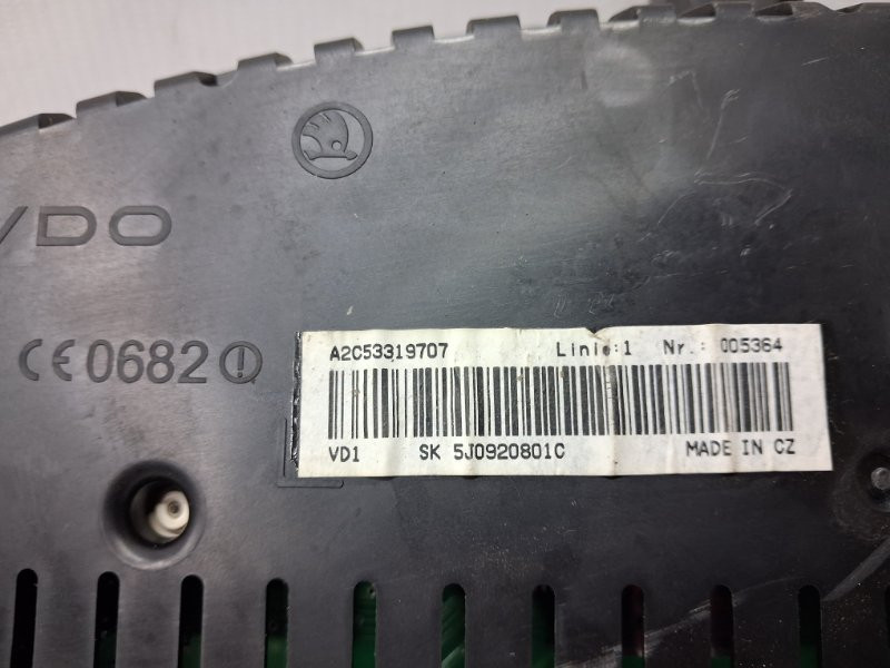 Приборная панель Skoda Fabia 2007-2014 5J0920801C KD0 (Арт. 78130) Київ - зображення 5