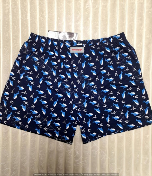 Мужские семейные трусы с рисунком акулы (арт. МБ 000260) Кривий Ріг - зображення 1