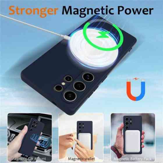DM Чохол Silicone Case with MagSafe для Samsung S25 Ultra S938 Black Харьков