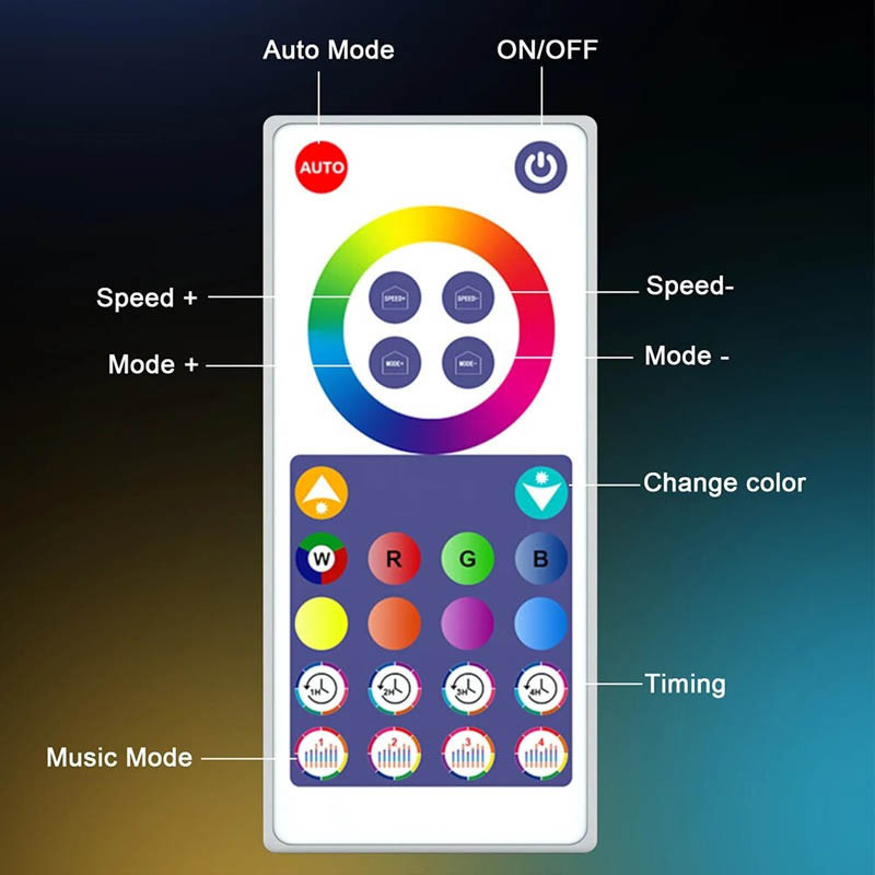 Уценка Настольная LED лампа RGB Intelligent circular atmosphere light Bluetooth USB with app Херсон - зображення 6