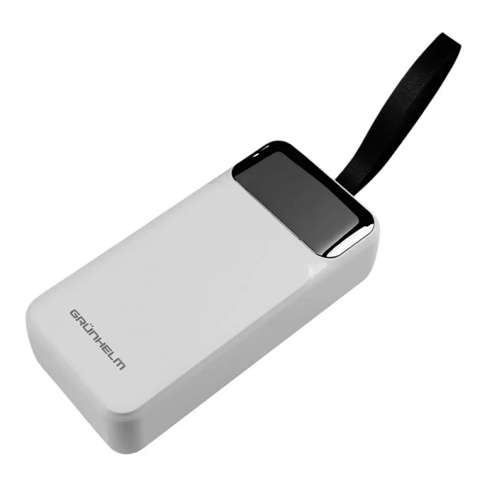 Повербанк Power bank Grunhelm GP-30WQC 30000 mAh белый Киев - изображение 2