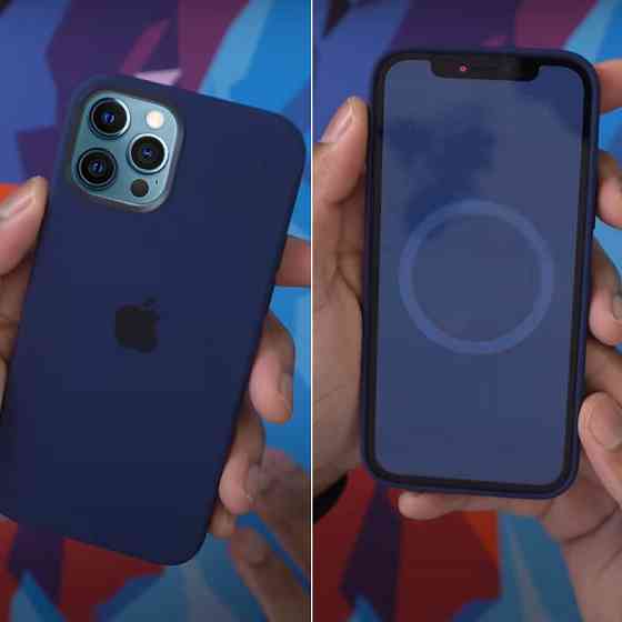 Чехол Silicone case (AAA) with Magsafe and Animation для Apple iPhone 12 Pro Max (6.7") Херсон