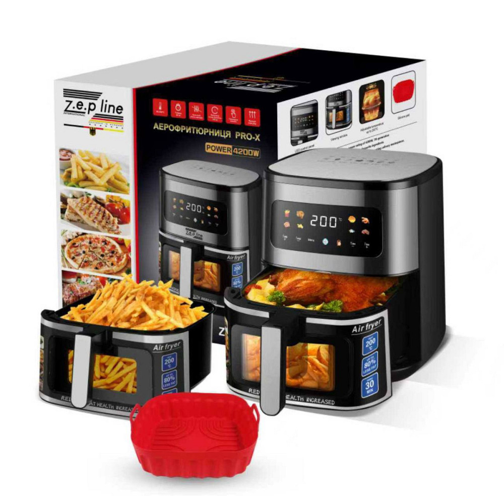 Аэрогриль мультипечь на два тэна с силиконовой формой Zepline ZP-00234 6.5 л 4200 Вт Киев - изображение 1