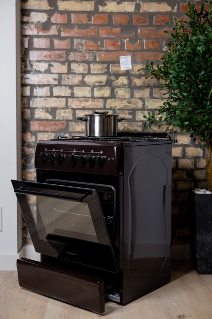 Кухонная плита газоэлектрическая GRUNHELM AG6612BR-0 Газ-контроль, 4 газовые конфорки SABAF (Италия) Київ - зображення 12