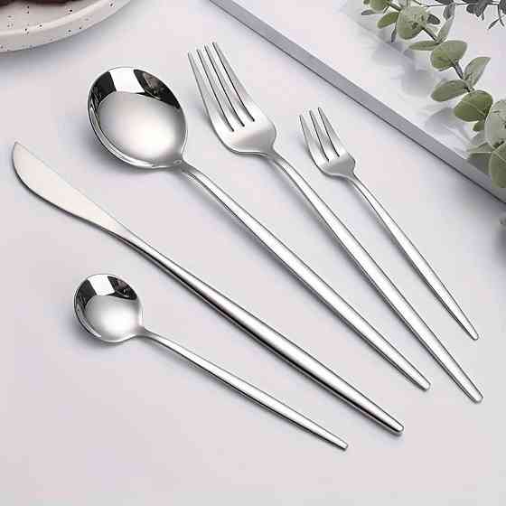 Набор столовых приборов Leeseph 30 предметов 6 персон серебро Mv052 Одеса