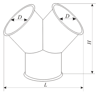 Ввод симметричный СВС-13,14 300х300 α=27-54 б=2мм / б=3мм Київ - зображення 12