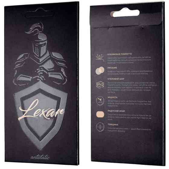 DM Захисне скло Lexar Antistatic для Apple iPhone 16 Pro/17 Black Харьков
