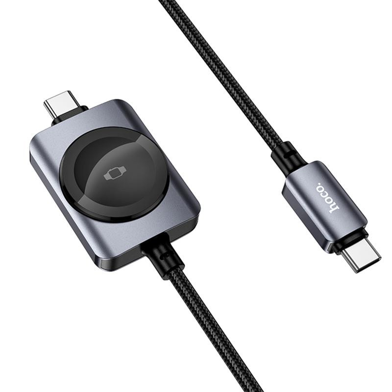 Дата кабель Hoco CW66 2in1 Type-C to iWatch/Type-C PD100W (1.2m) Херсон - зображення 2