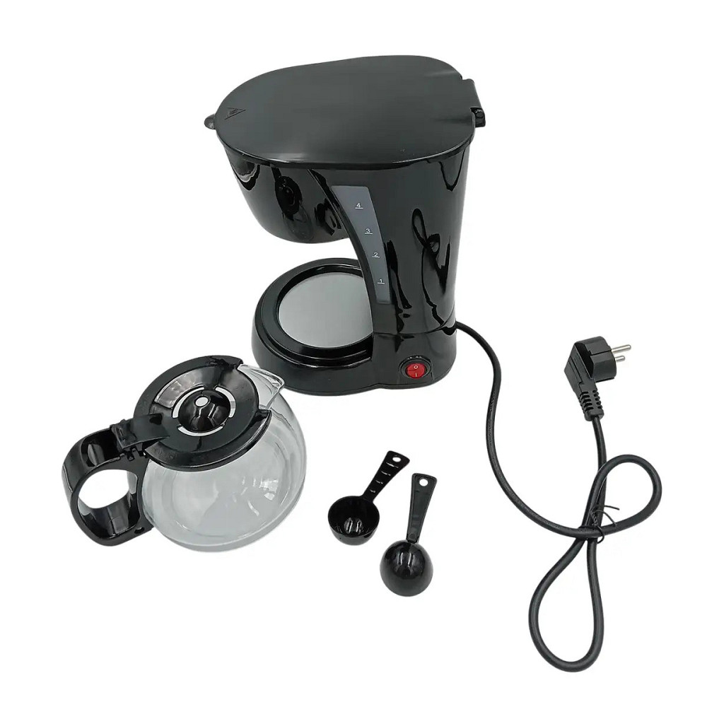 Кофеварка капельная Grunhelm GDC-106 650 Вт черная Київ - зображення 4