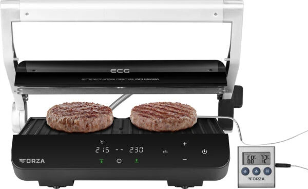 Гриль контактный ECG 5200 Fuego 2000 Вт черный Киев - изображение 1