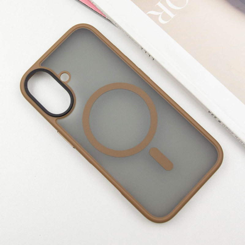 TPU+PC чехол Metal Buttons with MagSafe для Apple iPhone 16 (6.1") Херсон - зображення 2