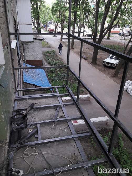 Расширение балкона с выносом по плите до 30 см, Харьковская обл. Харьков - изображение 2