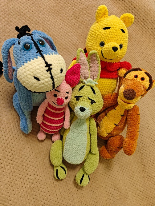 Іграшка Віслюк м'яка в'язана мультяшний персонаж ручна робота Нововолинськ - зображення 4