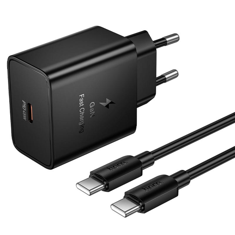 СЗУ Hoco N77 Star PD45W (1USB-C) + кабель Type-C to Type-C Херсон - изображение 6
