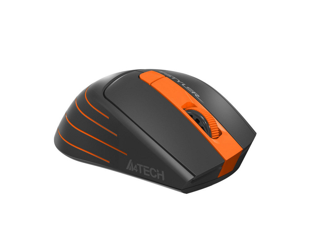 Мышь компьютерная безпроводная A4Tech Fstyler FG30S Wireless Orange оранжевая Київ - зображення 5
