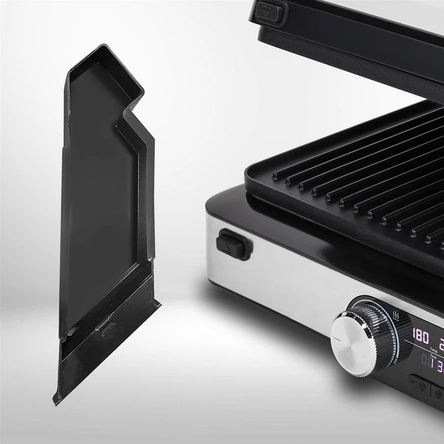 Электрогриль POLARIS PGP 7001D 2000 Вт серебристый Київ - зображення 9