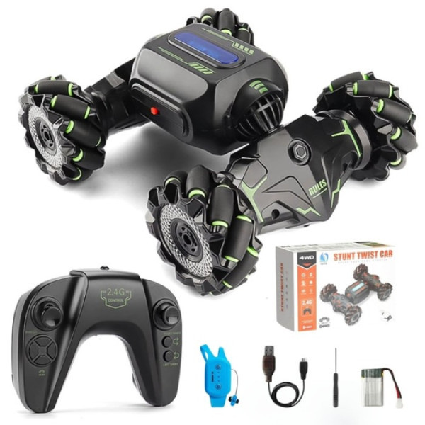 DM Іграшкова машинка на радіокеруванні Stunt Twist Car JC02 Green Харків - зображення 2
