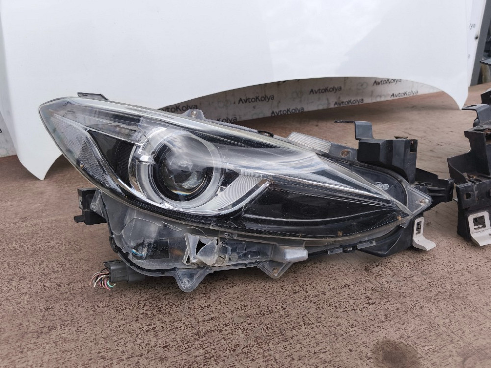 Ноускат бампер передний + капот + фара Mazda 3 BM 2013-2016 (MZ04151BA) Ковель - зображення 9